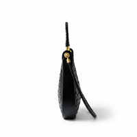 Woven Leather Crescent Bag – Shoulder Underarm Bag