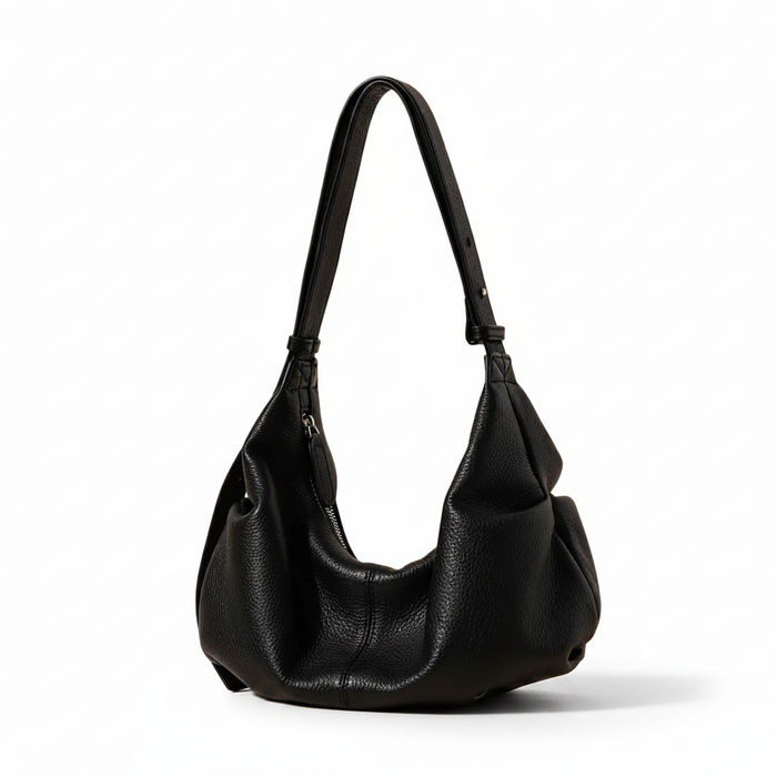 Cowhide Dumpling Bag – Minimal Shoulder Tote