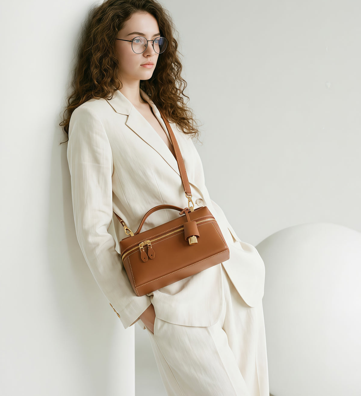 Cowhide Leather Mini Shoulder Bag – Handbag & Crossbody