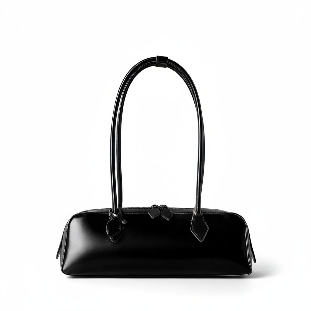 Leather Baguette Bag – Large Underarm Shoulder Bag