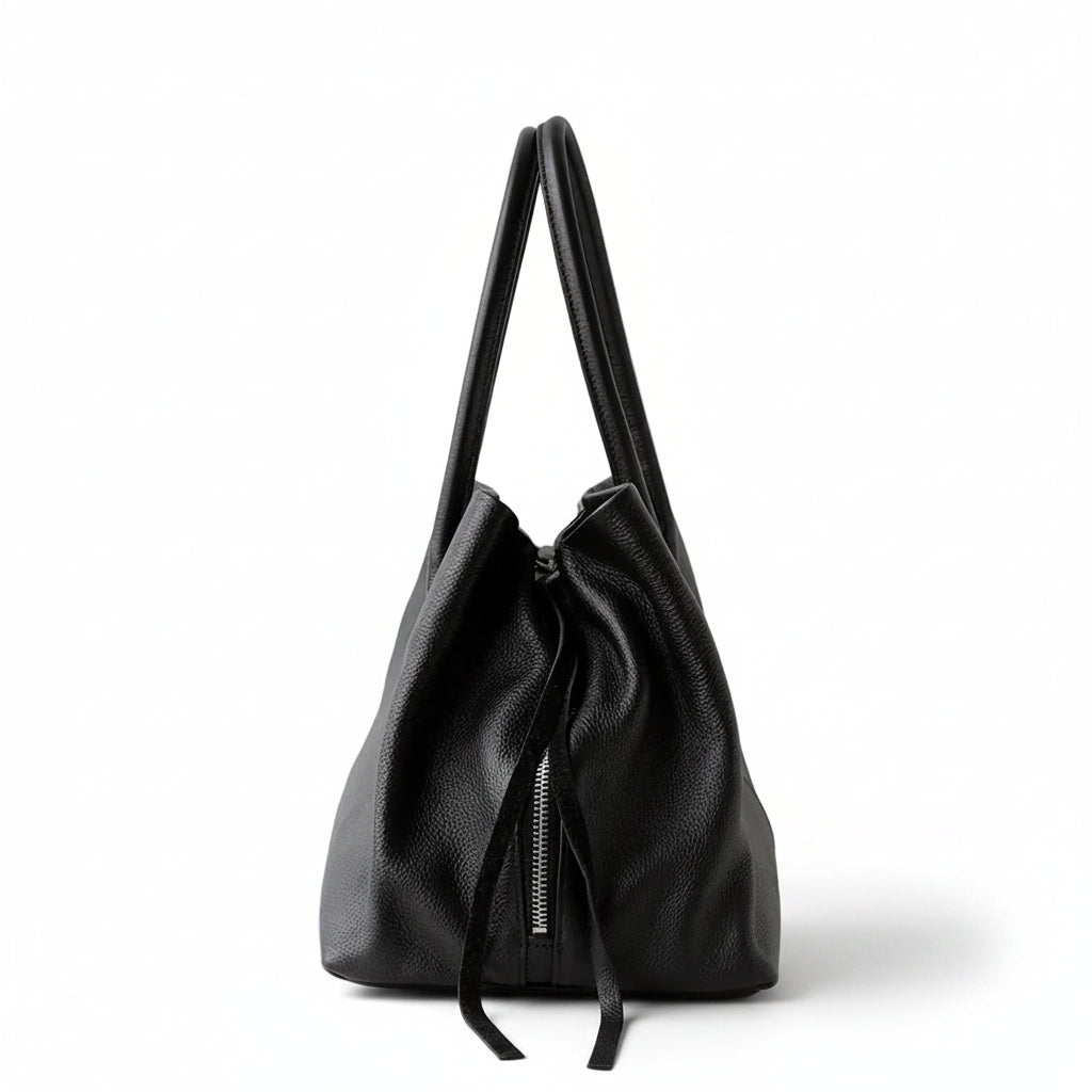 Soft Leather Tote Bag – Large Commuter Shoulder Bag