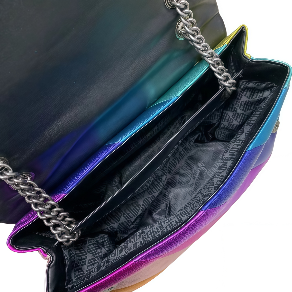 Color Block Leather Flap Bag – Shoulder & Crossbody
