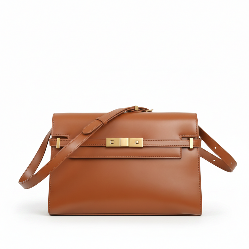 Large Leather Flap Tote Bag – Shoulder & Handbag