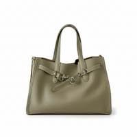 Top-Grain Leather Drawstring Tote – Large Commuter Bag