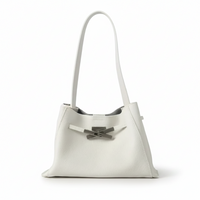 Mini Pebbled Leather Tote Bag – Structured Minimalist Shoulder Bag