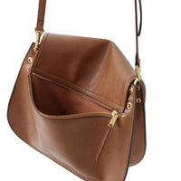 Minimal Leather Messenger Bag – Shoulder & Crossbody