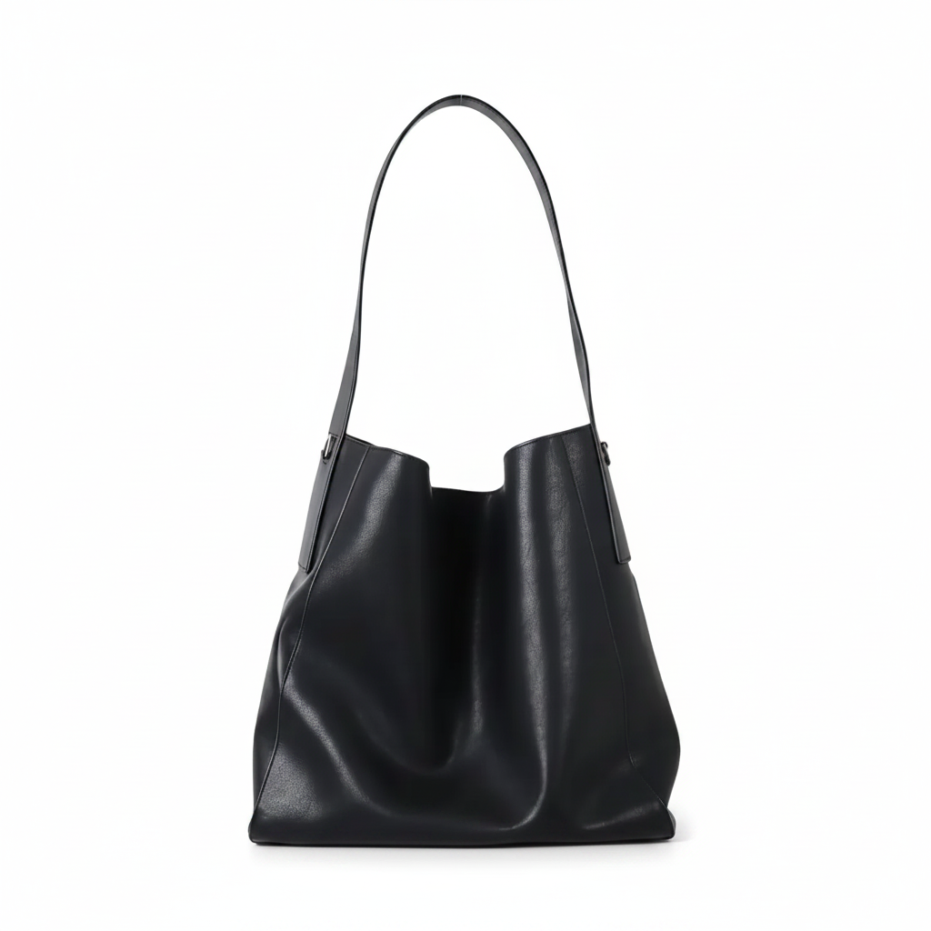Soft Leather Bucket Bag – Large Shoulder Crossbody