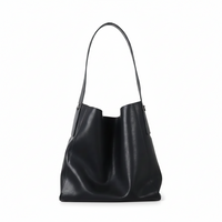 Soft Leather Bucket Bag – Large Shoulder Crossbody