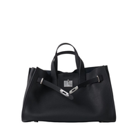 Premium Black Leather Work Tote – Handbag & Shoulder Bag