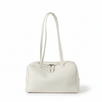 Pebbled Cowhide Boston Bag – Minimal Shoulder Tote