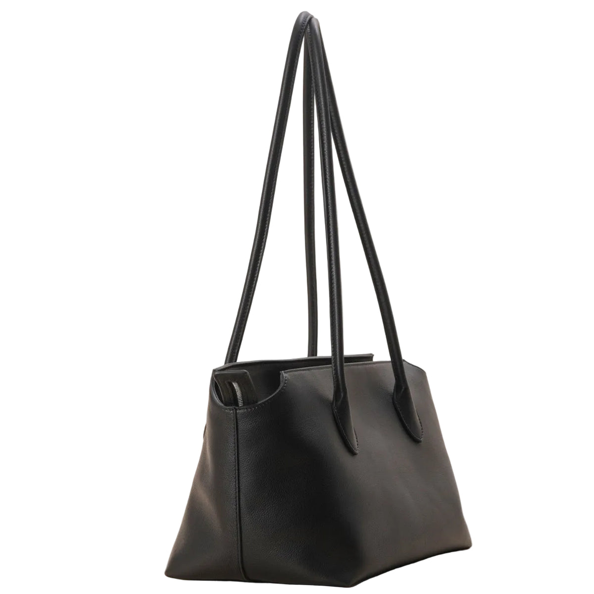 Minimal Leather Tote Bag – Large Cowhide Shoulder Bag
