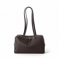 Pebbled Cowhide Boston Bag – Minimal Shoulder Tote