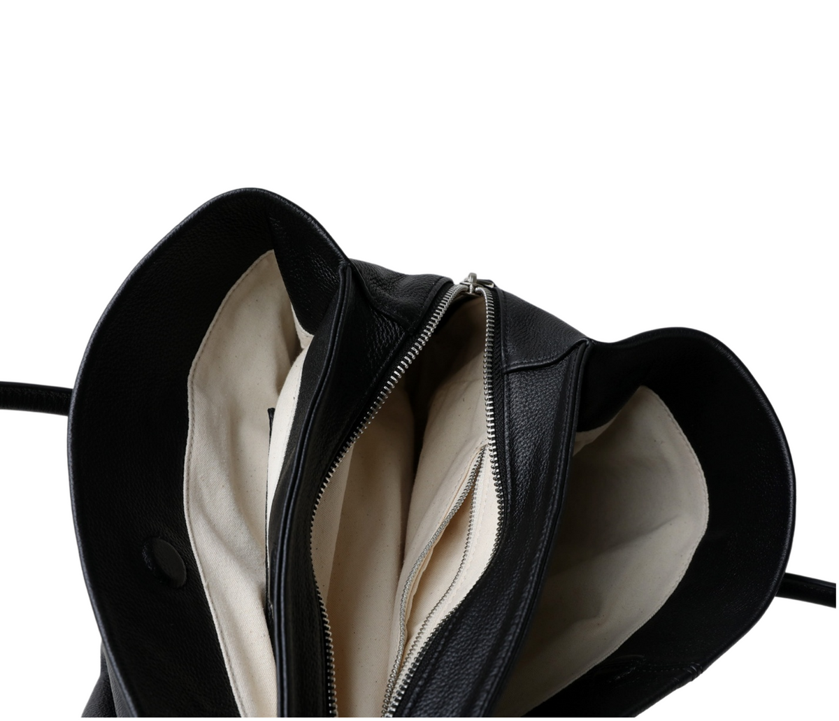 Soft Leather Tote Bag – Large Commuter Shoulder Bag