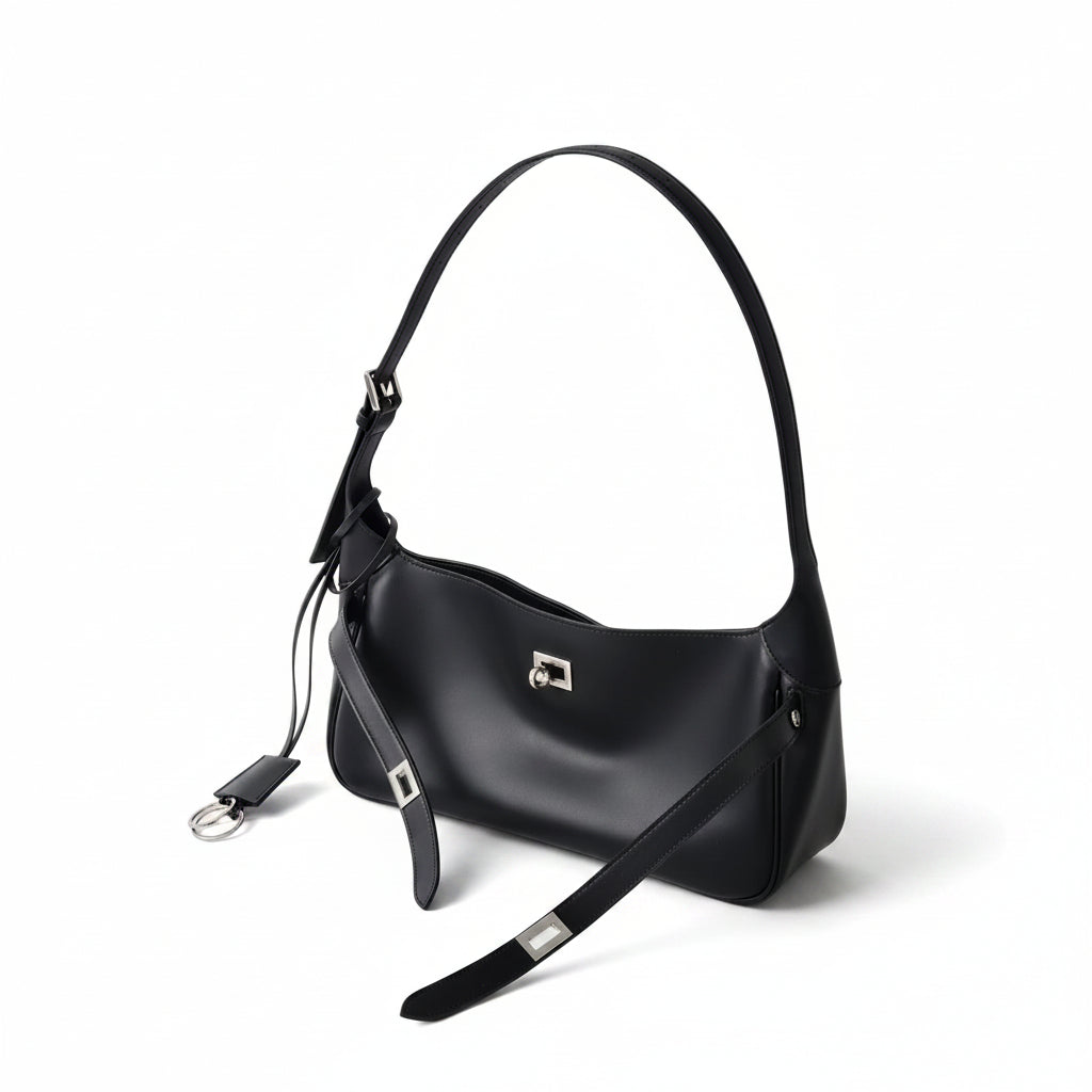 Leather Underarm Tote – Large Capacity Shoulder Bag