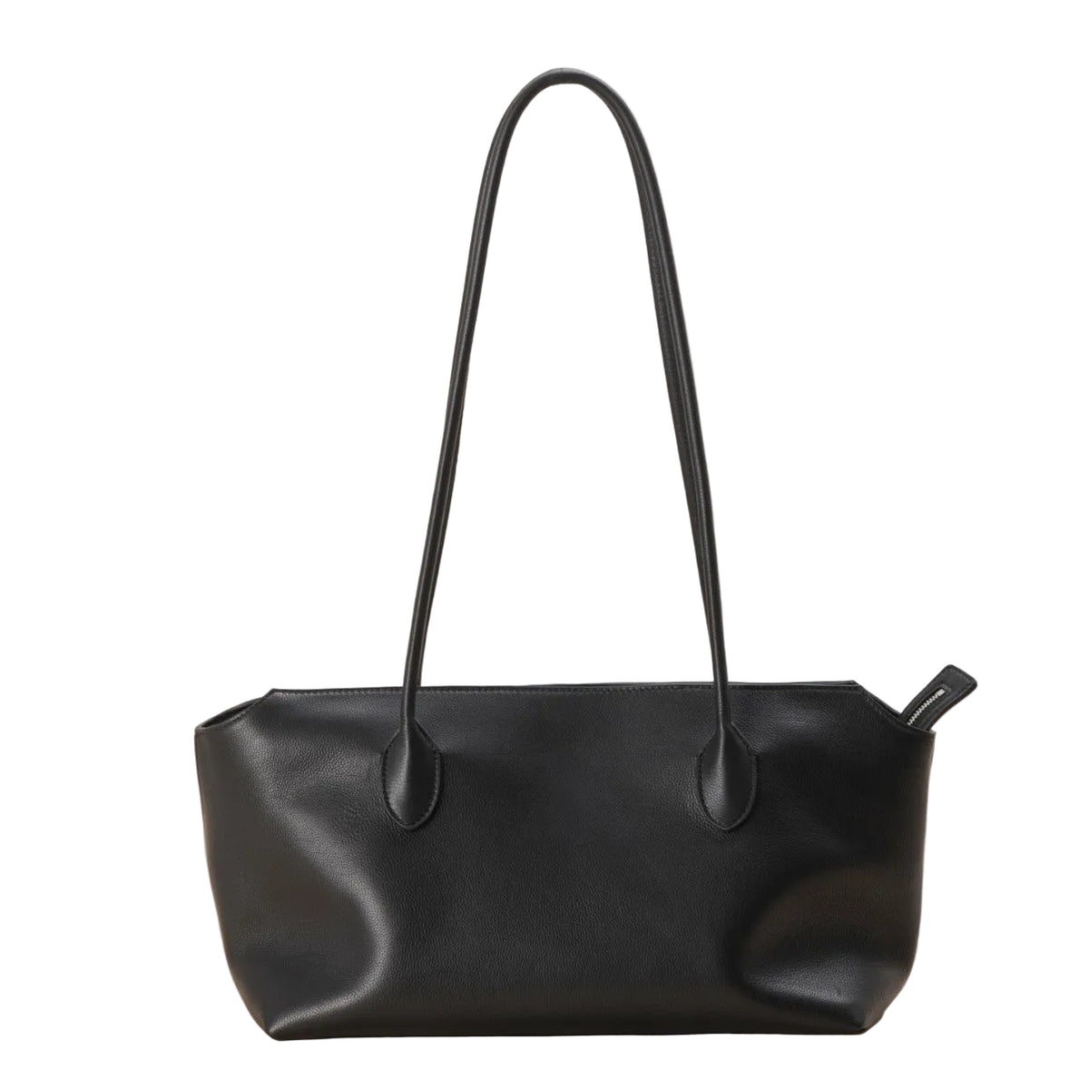 Minimal Leather Tote Bag – Large Cowhide Shoulder Bag
