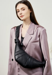 Lambskin Crescent Bag – Soft Shoulder Crossbody
