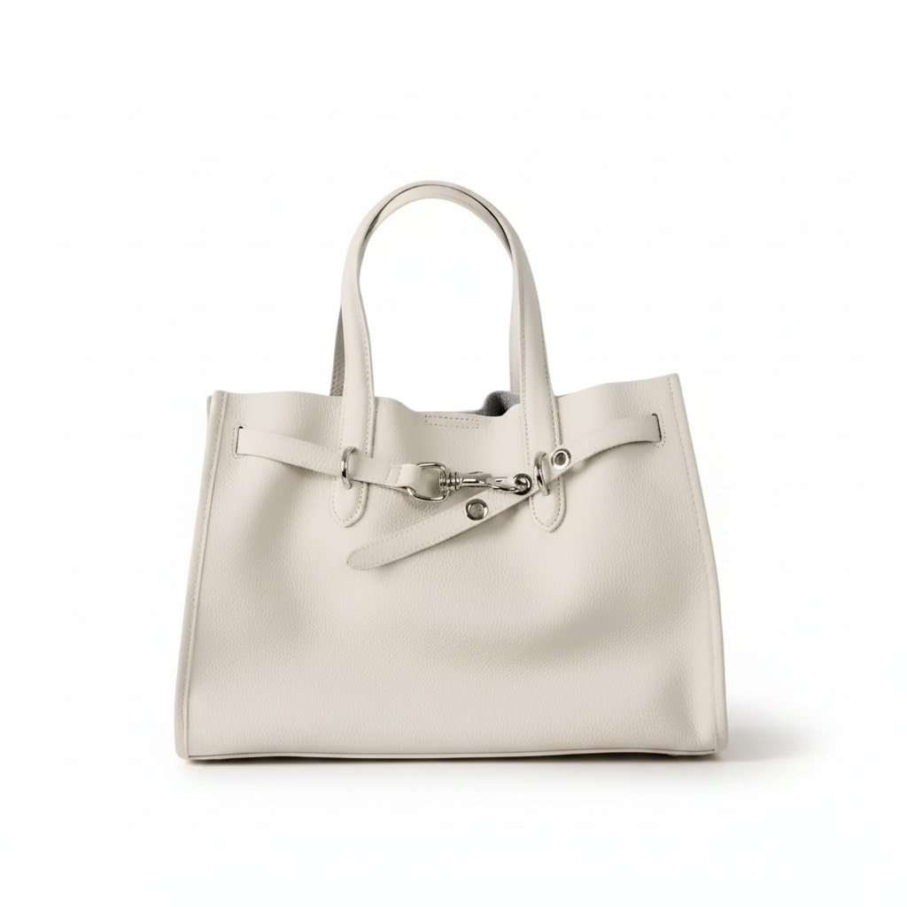 Top-Grain Leather Drawstring Tote – Large Commuter Bag