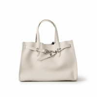 Top-Grain Leather Drawstring Tote – Large Commuter Bag