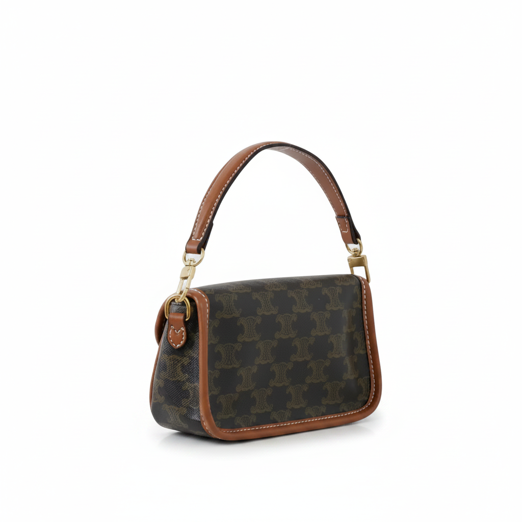 Mini Leather Baguette – Chic Shoulder Bag