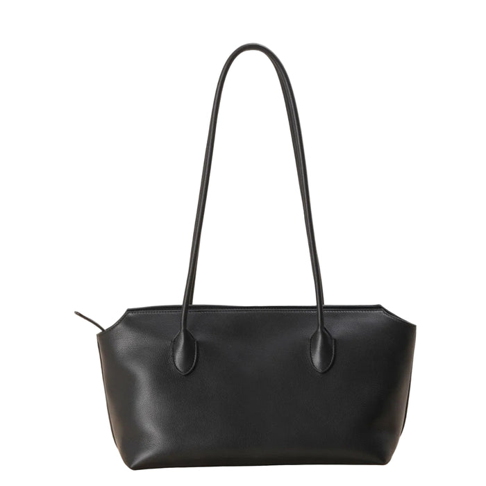 Minimal Leather Tote Bag – Large Cowhide Shoulder Bag