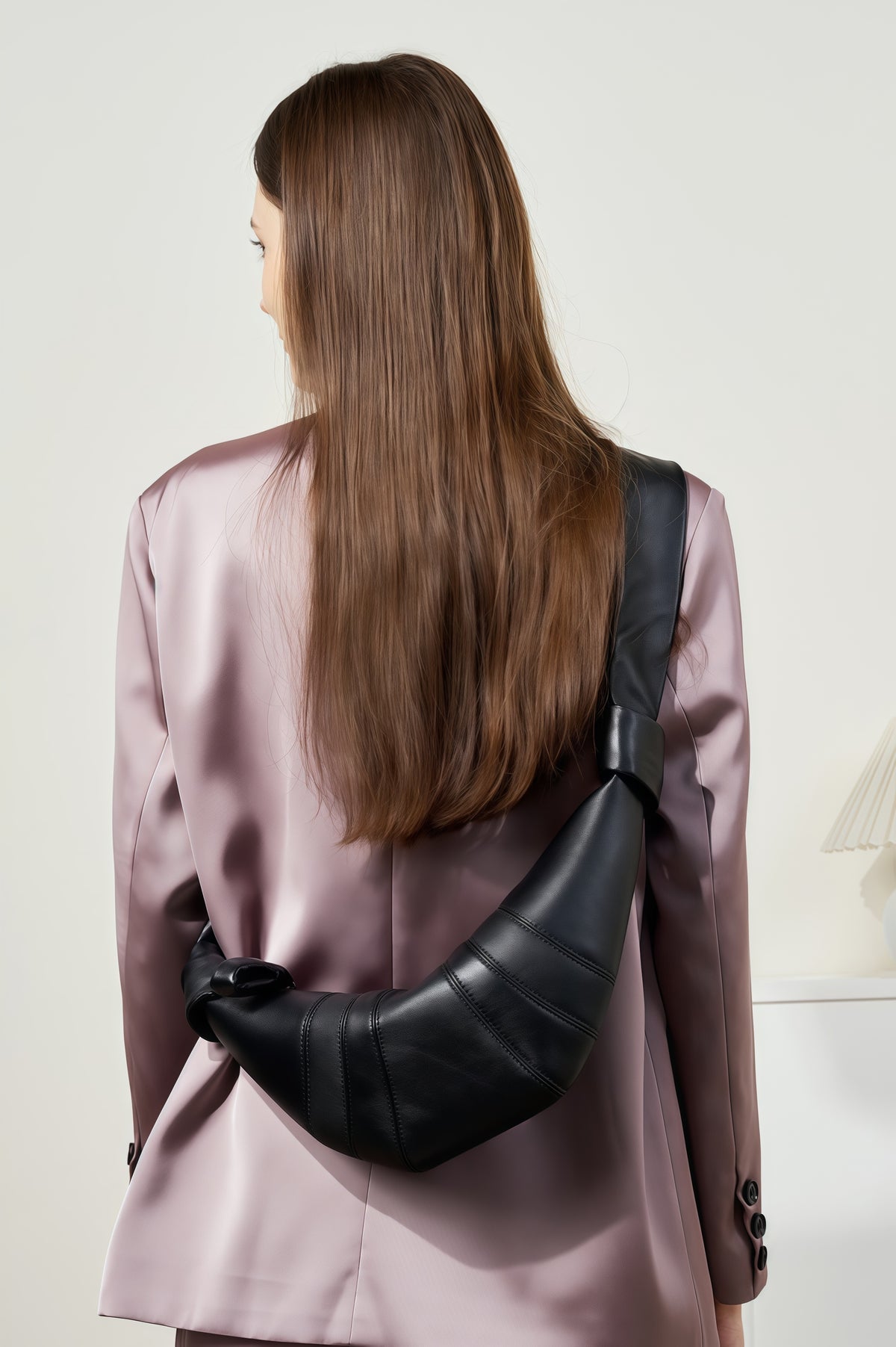 Lambskin Crescent Bag – Soft Shoulder Crossbody