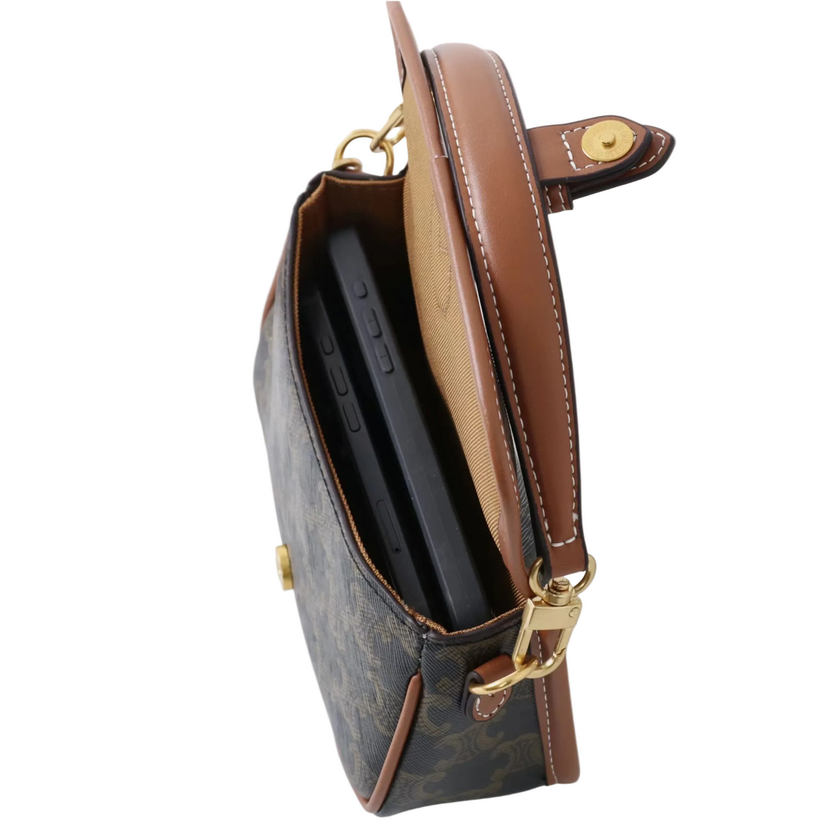 Mini Leather Baguette – Chic Shoulder Bag