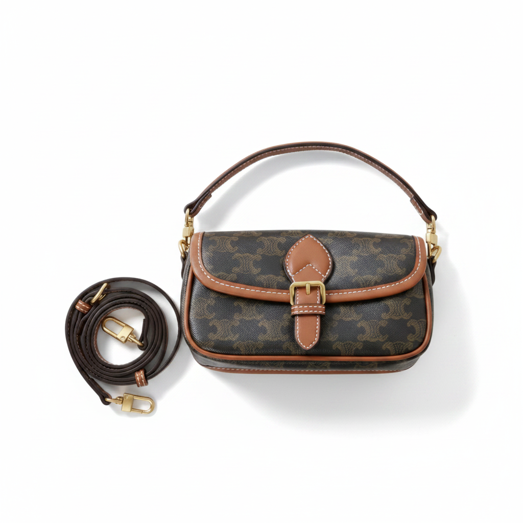 Mini Leather Baguette – Chic Shoulder Bag