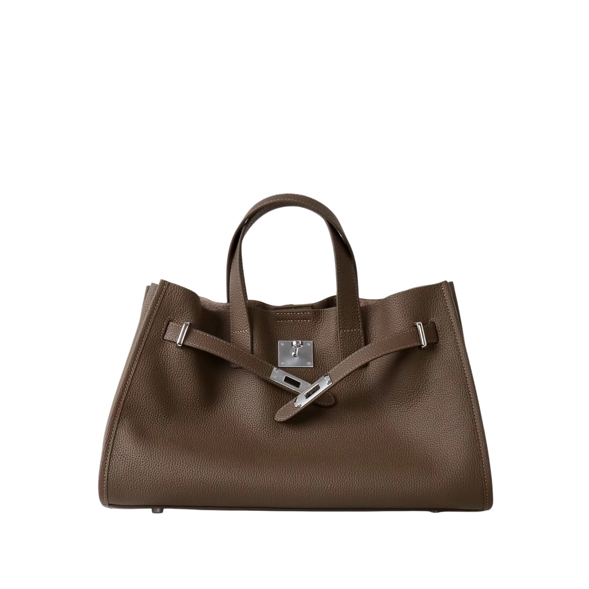 Premium Black Leather Work Tote – Handbag & Shoulder Bag