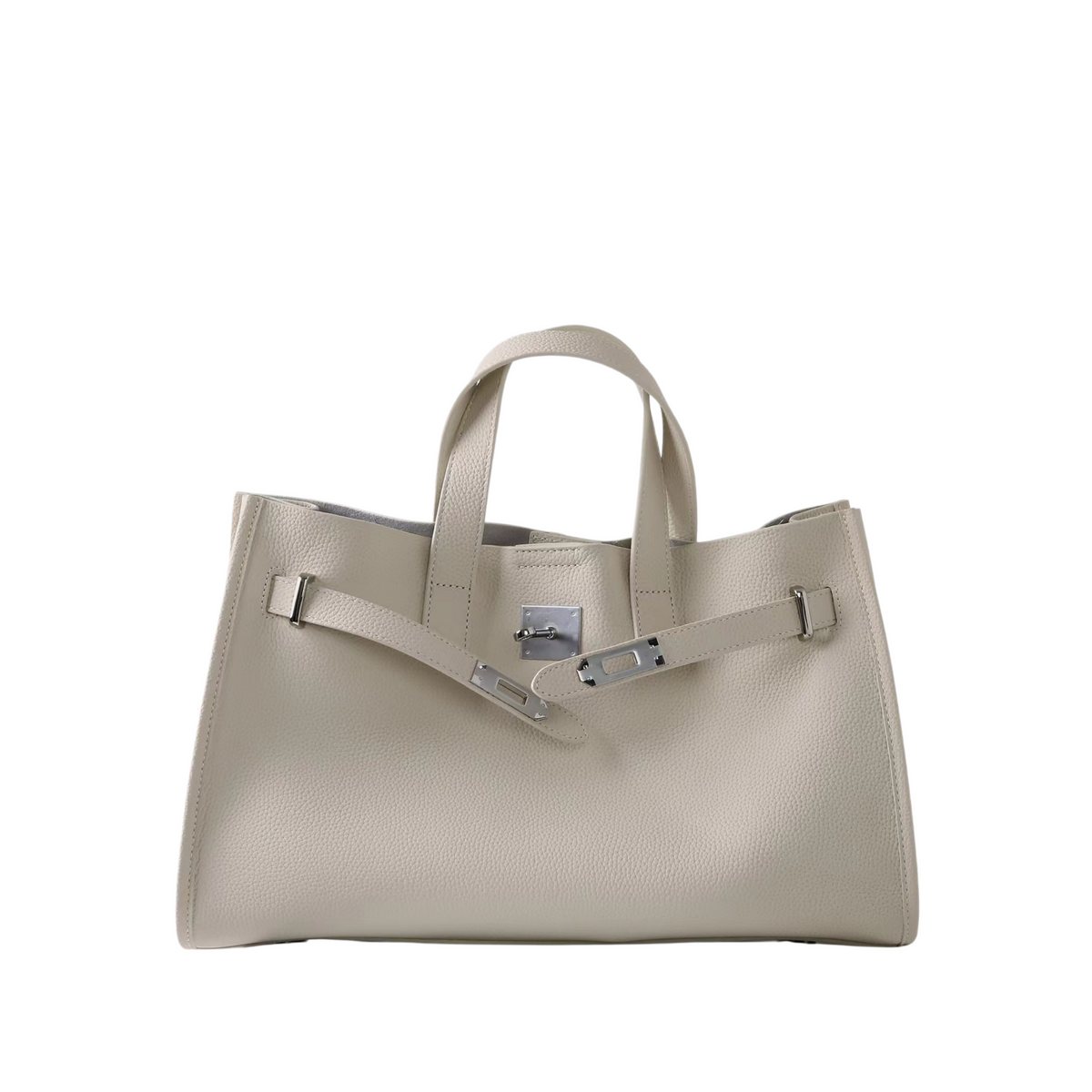 Premium Black Leather Work Tote – Handbag & Shoulder Bag