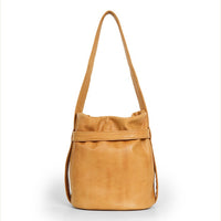 Women’s Full Grain Leather Bucket Bag – Handmade Shoulder & Crossbody Bag