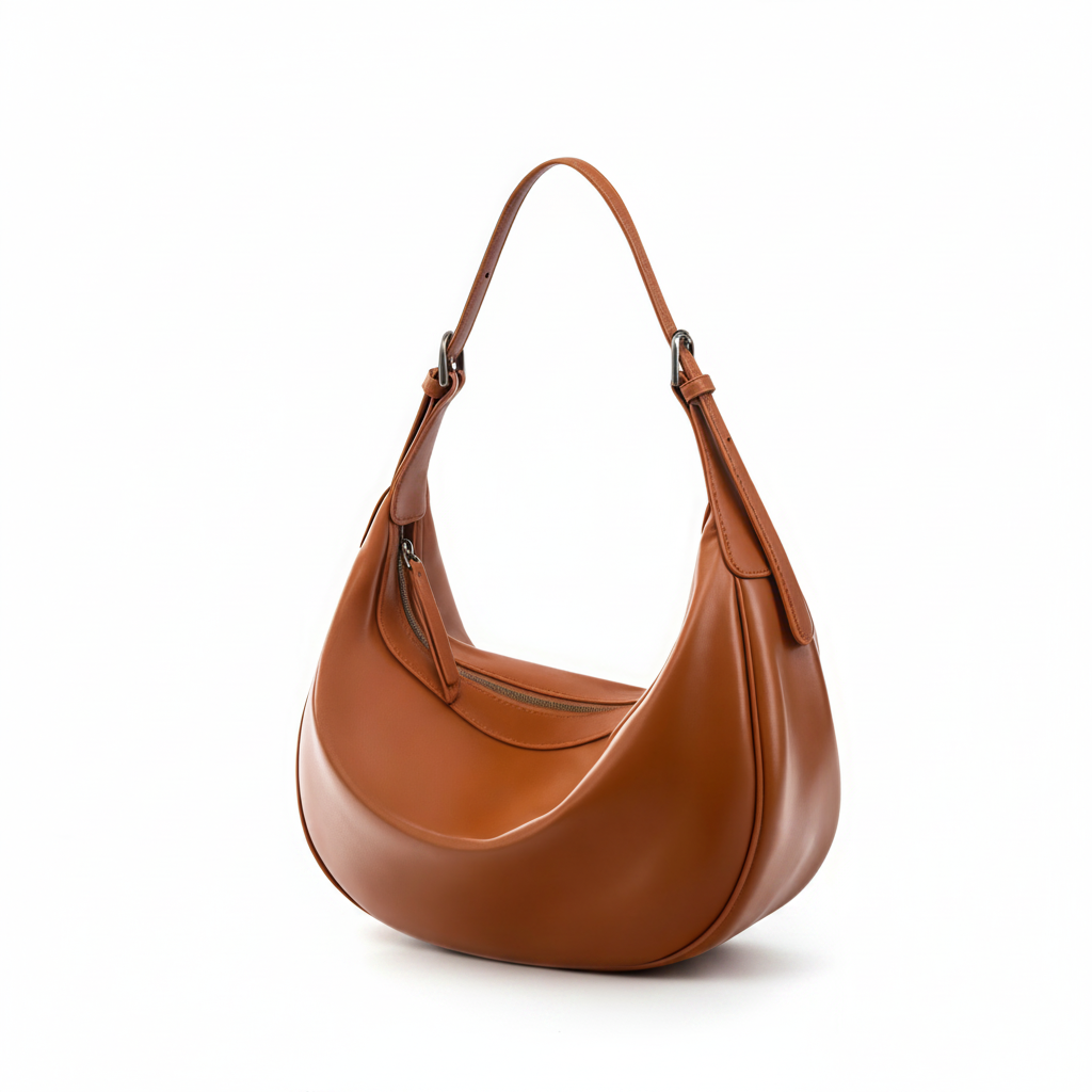 Cowhide Crescent Bag – Everyday Shoulder Bag