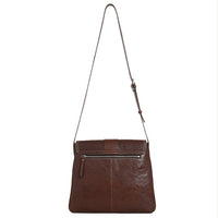 Women’s Genuine Leather Crossbody Bag – Coffee Shoulder Bag