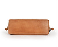 Women’s Woven Leather Dumpling Bag, Vintage Cowhide Handbag