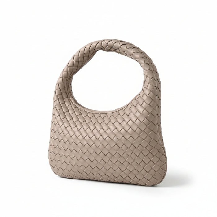 Woven Leather Dumpling Bag – Shoulder Handbag