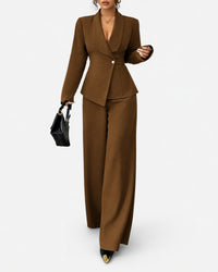 Women’s Tailored Wide-Leg Pantsuit
