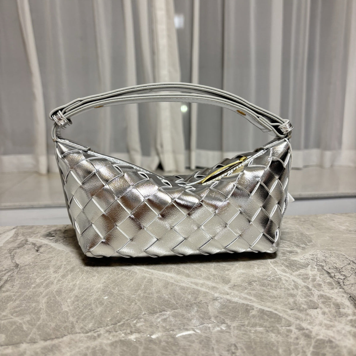 Woven Leather Mini Handbag – Women Shoulder Crossbody Bag