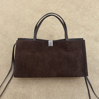 Top-Grain Leather Large Tote & Shoulder Bag