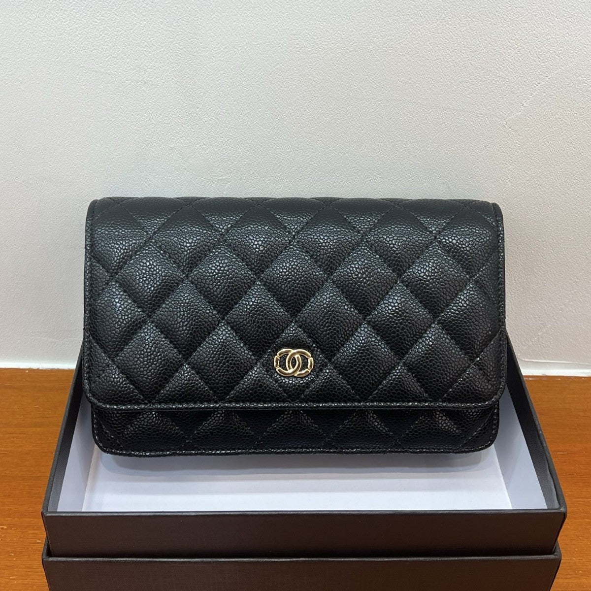 Quilted Cowhide Leather Mini Crossbody Bag