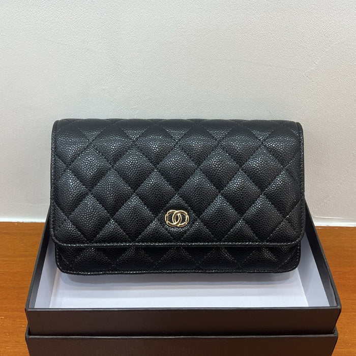 Quilted Cowhide Leather Mini Crossbody Bag