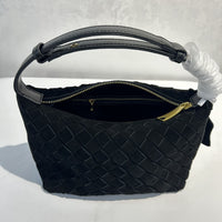 Woven Cowhide Leather Shoulder Bag