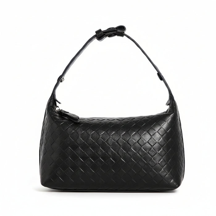 Handmade Sheepskin Shoulder Bag – Woven Elegant Handbag