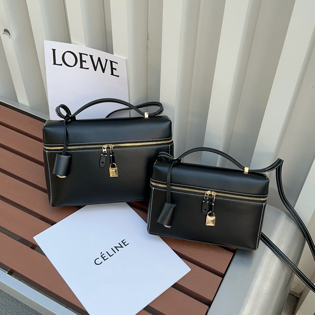 Women’s Vintage Leather Box Bag – Handbag & Crossbody