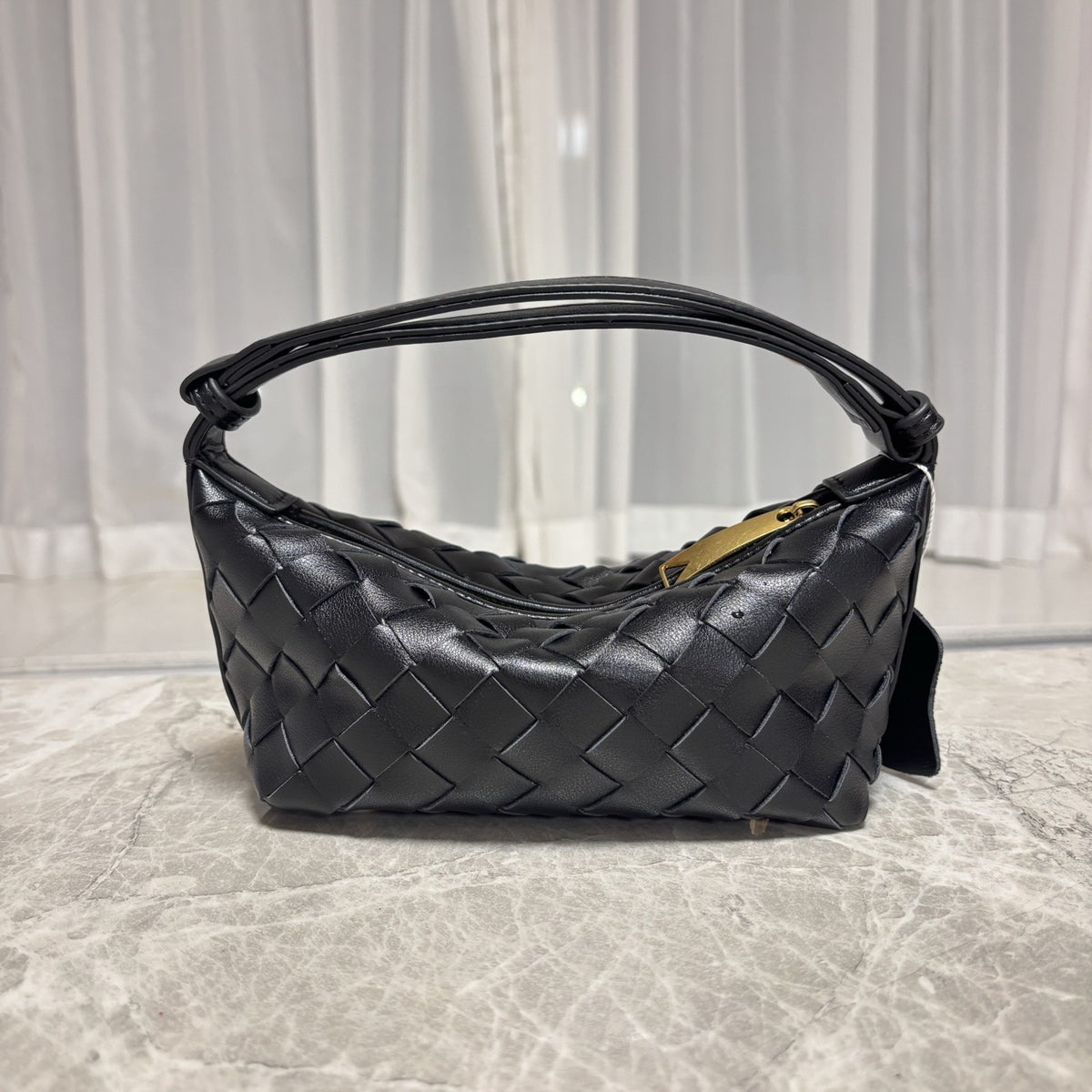 Woven Leather Mini Handbag – Women Shoulder Crossbody Bag