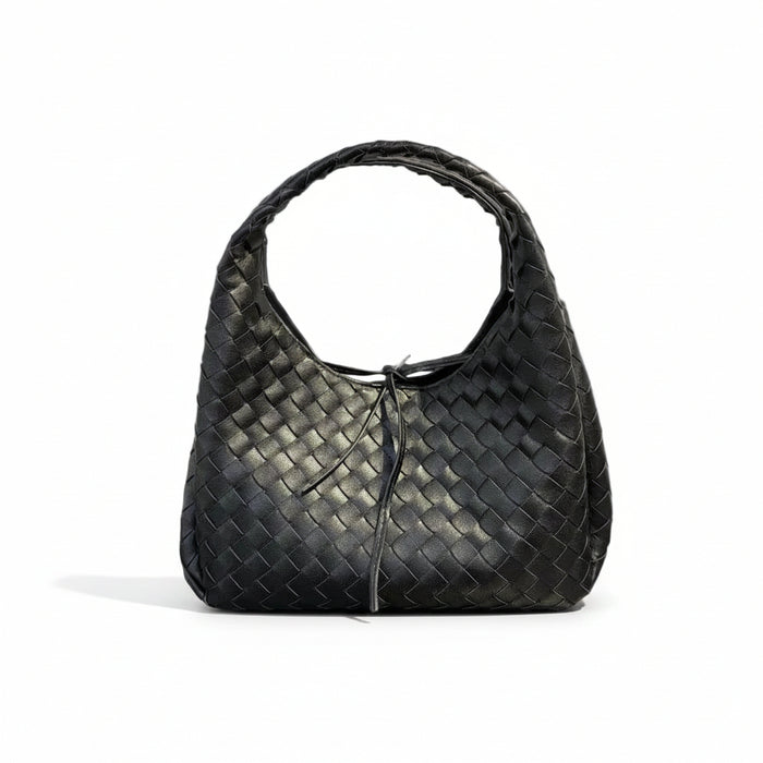 Woven Leather Shoulder & Tote Bag