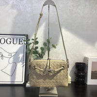 Woven Leather Luxury Handbag Women Crossbody Shoulder Bag