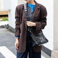 Vintage Studded Cowhide Leather Handbag