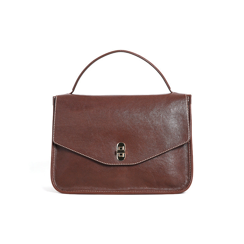 Women’s Leather Vintage Messenger Bag – Handbag & Crossbody