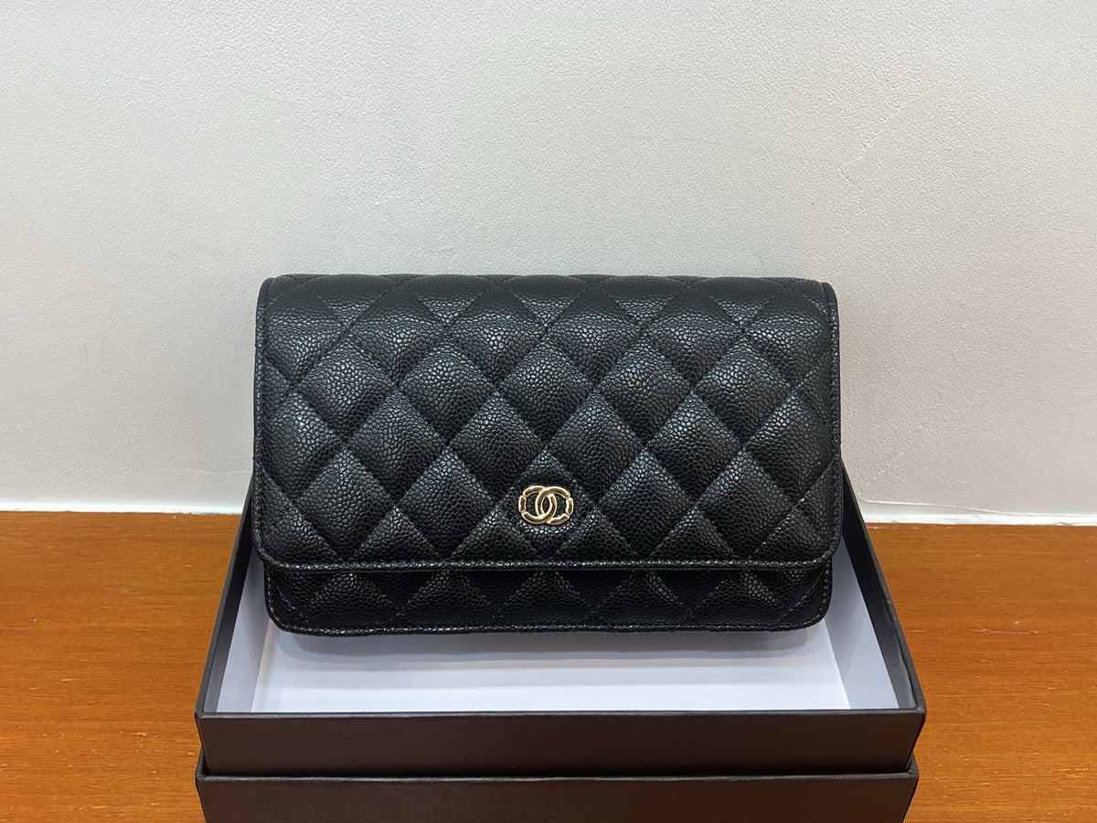 Quilted Cowhide Leather Mini Crossbody Bag