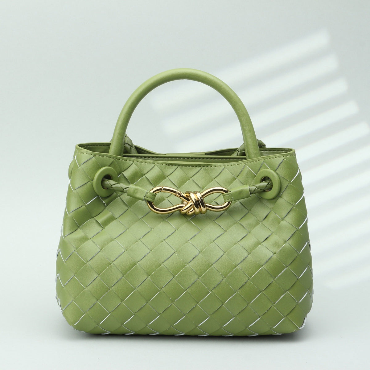 Premium Woven Cowhide Leather Handbag – Shoulder & Crossbody