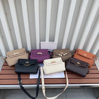 Women’s Pebbled Leather Kelly Messenger Bag – Handbag, Shoulder & Crossbody